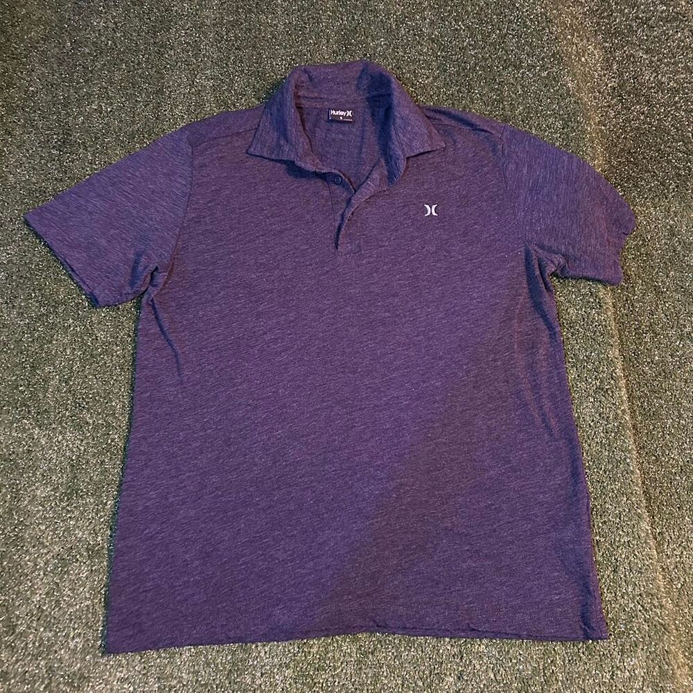 Hurley Men's Purple and Blue Polo-shirts